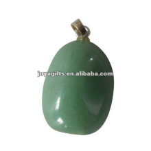 Pendentif en pierre naturelle, pendentif en pierres tombales vert Aventurine